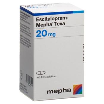 Escitalopram-Mepha Teva Filmtabl 20 mg Ds 100 pcs