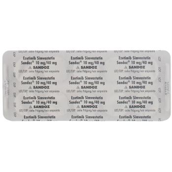 Ezetimibe Simvastatin Sandoz Tabl 10/40 mg 28 pcs