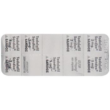 TADALAFIL Sandoz Filmtabl 5 mg