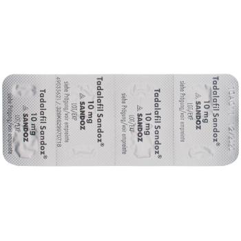 TADALAFIL Sandoz film tablets 10 mg