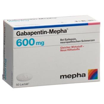 Gabapentin-Mepha Lactab 600 mg 50 pcs