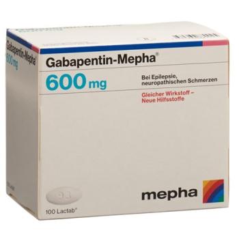 Gabapentin-Mepha Lactab 600 mg 100 pcs