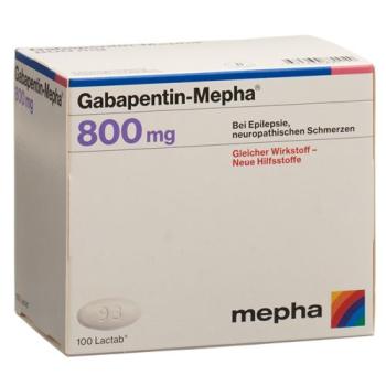 Gabapentin-Mepha Lactab 800 mg 100 pcs