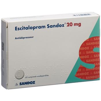 Escitalopram Sandoz Melting Tabl 20 mg 60 pcs