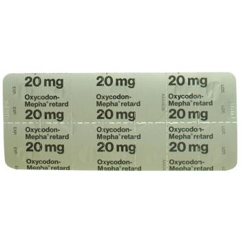 Oxycodon-Mepha Ret Tabl 20 mg 60 pcs