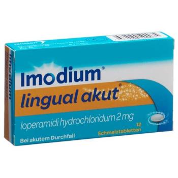 Imodium lingual acute melting tablet 2 mg 12 pcs