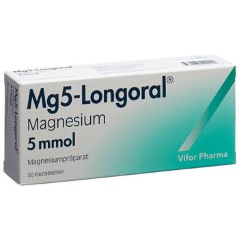 Mg5-Longoral Kautabl 5 mmol 50 pcs
