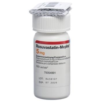 Rosuvastatin-Mepha Lactab 5 mg Ds 100 pcs