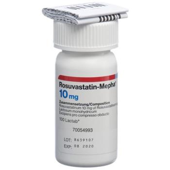 Rosuvastatin-Mepha Lactab 10 mg Ds 100 pcs