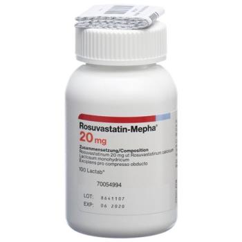 Rosuvastatin-Mepha Lactab 20 mg Ds 100 pcs