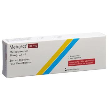 Metoject Inj L&ouml;s 20 mg/0.4ml auto-injector