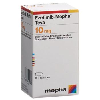 Ezetimibe-Mepha Teva Tabl 10 mg Ds 100 pcs