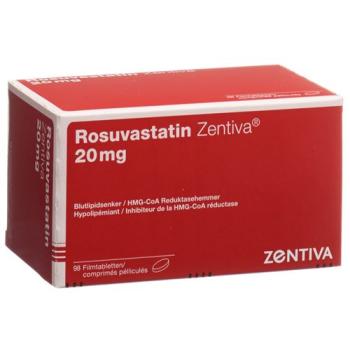 Rosuvastatin Zentiva Filmtabl 20 mg 98 pcs