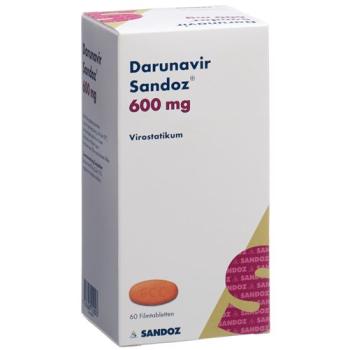 Darunavir Sandoz film tabl 600 mg bottle 60 pcs