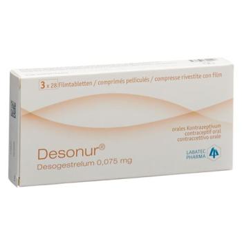 Desonur Filmtablet 0.075 mg 3 x 28 pcs