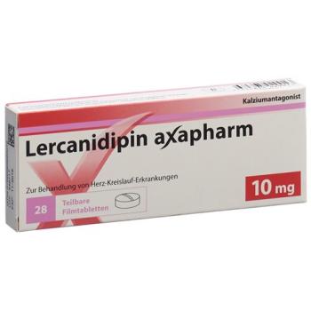 Lercanidipine Axapharm Filmtabl 10 mg 28 pcs