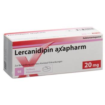 Lercanidipine Axapharm Filmtabl 20 mg 98 pcs