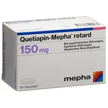 Quetiapin-Mepha retard Depotabs 150 mg 60 pieces