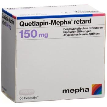 Quetiapin-Mepha retard Depotabs 150 mg 100 pieces