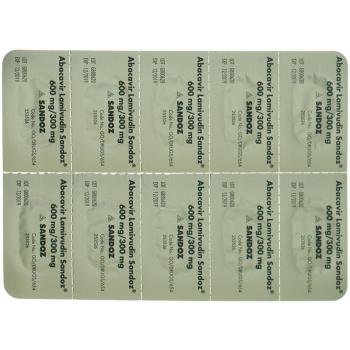 Abacavir Lamivudin Sandoz Filmtabl 600mg/300mg 30 pcs