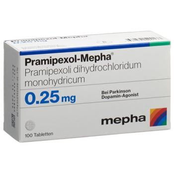 Pramipexol-Mepha Tabl 0.25 mg 100 pcs