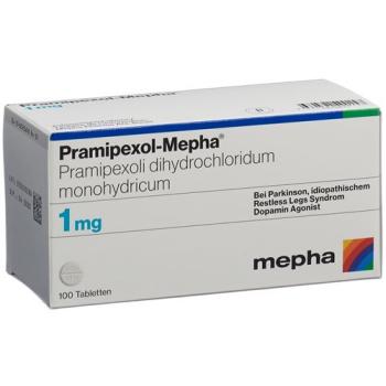 Pramipexol-Mepha Tabl 1 mg 100 pcs