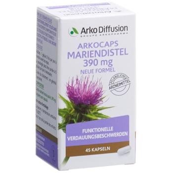 Arkocaps milk thistle caps 390 mg new formula Ds 45 pcs