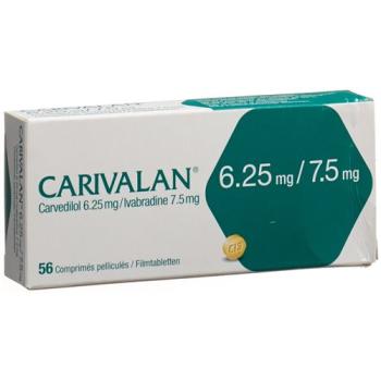 Carivalan Filmtablet 6.25mg/7.5mg 56 pcs