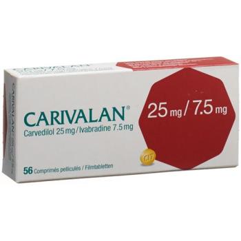 Carivalan Filmtablet 25mg/7.5mg 56 pcs