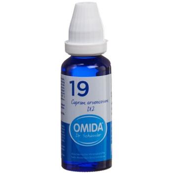 Omida Schuessler No. 19 Cuprum arsenicosum Dil D12 Bottle 30 ml