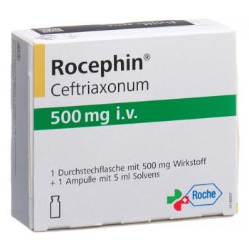 Rocephin dry sub 500 mg i.v. with Solvent Penetration