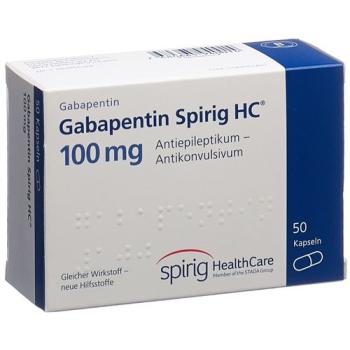 Gabapentin Spirig HC Kaps 100 mg 50 pcs