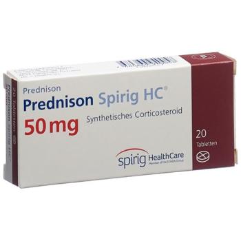Prednisone Spirig HC Tabl 50 mg 20 pcs