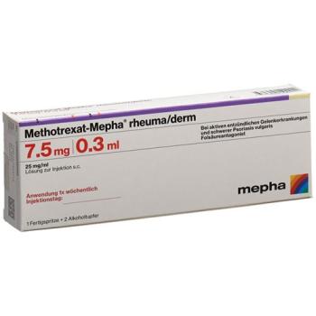 Methotrexat-Mepha rheuma/derm Inj L&ouml;s 7.5 mg/0.3ml Fertspr