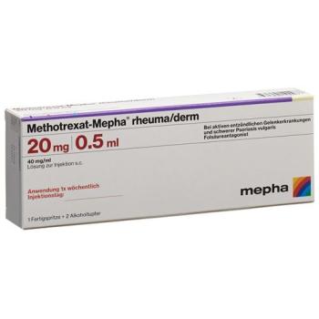 Methotrexat-Mepha rheuma/derm Inj L&ouml;s 20 mg/0.5ml Fertspr