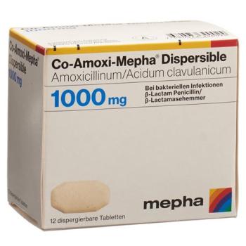Co-Amoxi-Mepha Disp Tabl 1000 mg 20 pcs
