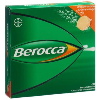 Berocca effervescent tablet orange flavor 60 pcs