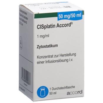 Cisplatin Accord Inf Conc 50mg/50ml perf 50ml