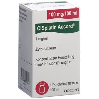 Cisplatin Accord Inf Conc 100mg/100ml perf 100ml