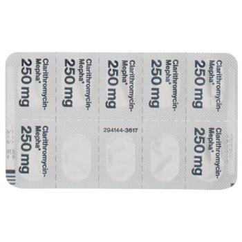 Clarithromycin-Mepha Lactab 250 mg 14 pcs