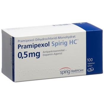 Pramipexole Spirig HC tablets 0.5 mg 100 pcs