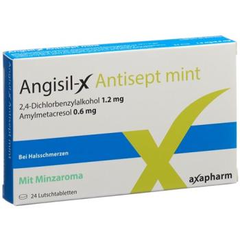 Angisil-X Antisept lozenges mint 24 pcs