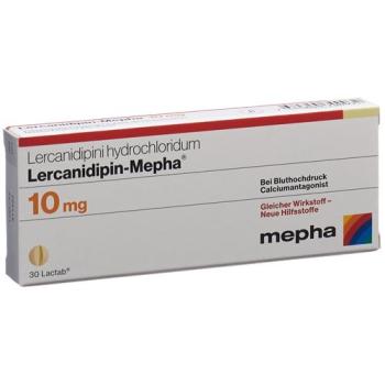 Lercanidipin-Mepha Lactab 10 mg 100 pcs