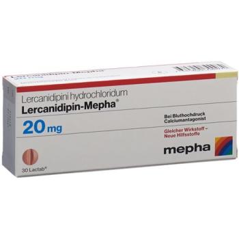 Lercanidipin-Mepha Lactab 20 mg 100 pcs