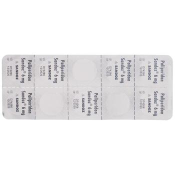 Paliperidone Sandoz Ret Tabl 6 mg 28 pcs