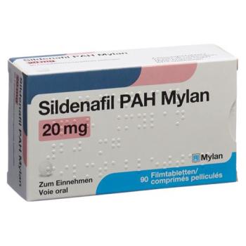 Sildenafil PAH Mylan Filmtabl 20 mg 90 pcs