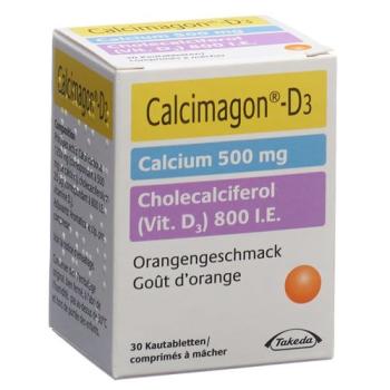 Calcimagon D3 Kautabl 500/800 Orange Ds 30 pcs