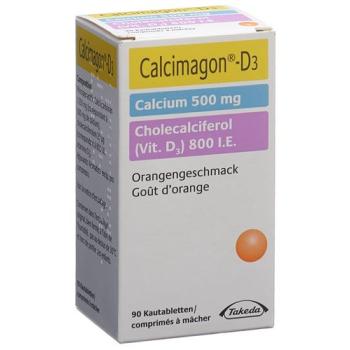 Calcimagon D3 Kautabl 500/800 Orange Ds 90 pcs
