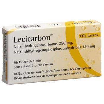 Lecicarbon Supp child 10 pcs