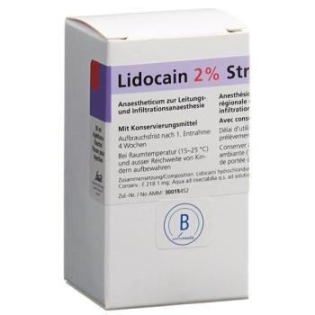 Lidocain Streuli 2% Inj L&ouml;s 1 g/50ml (vials) Avg